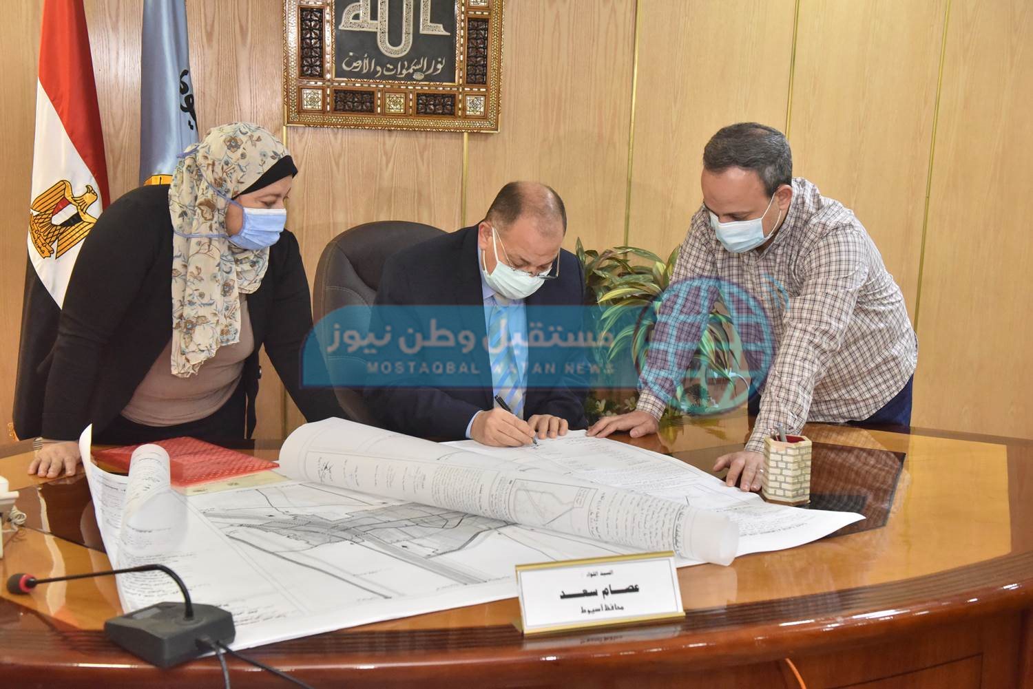 محافظ أسيوط يعتمد خرائط المخطط الاستراتيجي العام لمدينة القوصية (8)