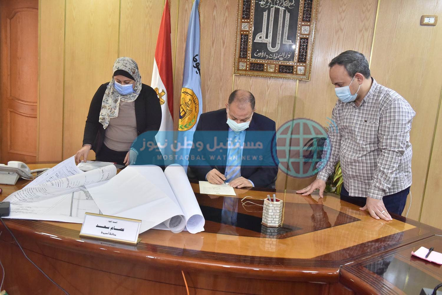 محافظ أسيوط يعتمد خرائط المخطط الاستراتيجي العام لمدينة القوصية (10)