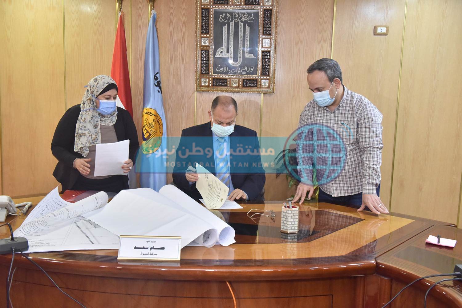 محافظ أسيوط يعتمد خرائط المخطط الاستراتيجي العام لمدينة القوصية (11)