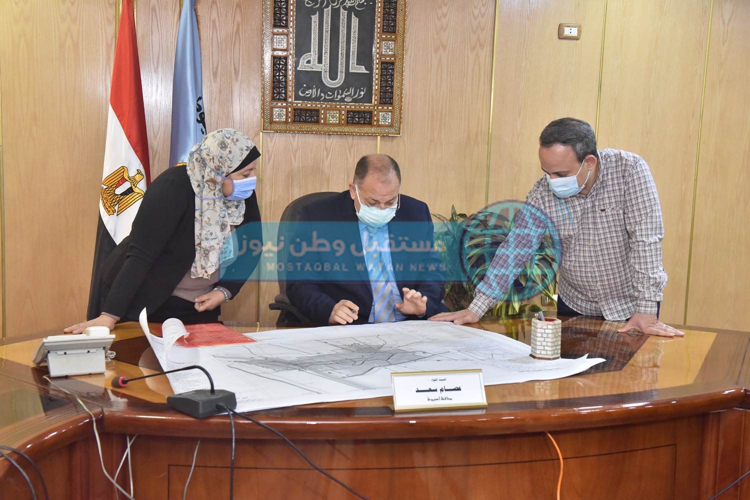 محافظ أسيوط يعتمد خرائط المخطط الاستراتيجي العام لمدينة القوصية (1)