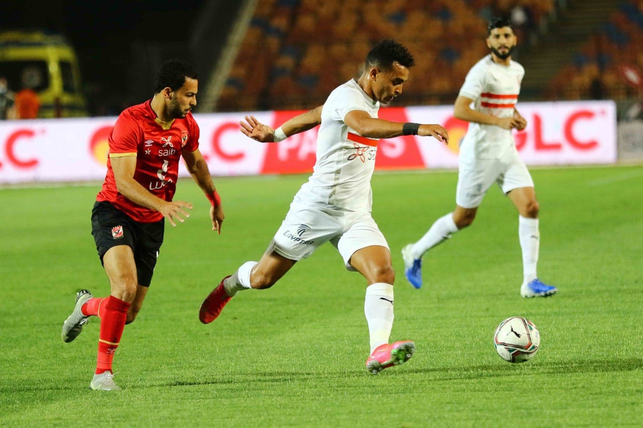 جانب من مباراة الأهلي والزمالك