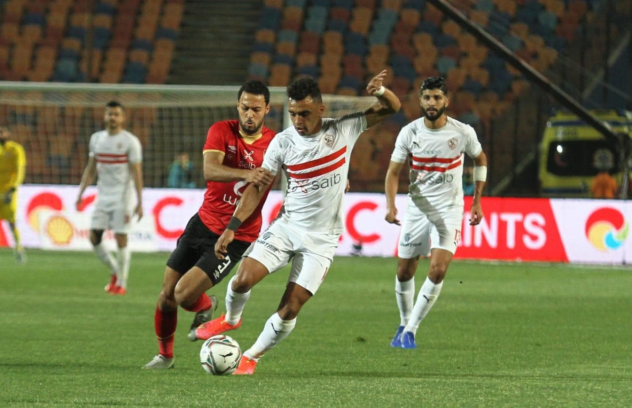 جانب من مباراة الأهلي والزمالك