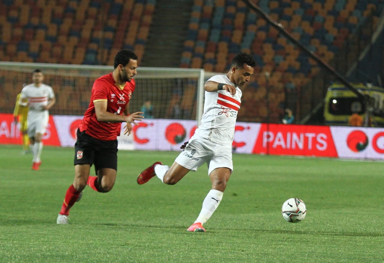 جانب من مباراة الأهلي والزمالك