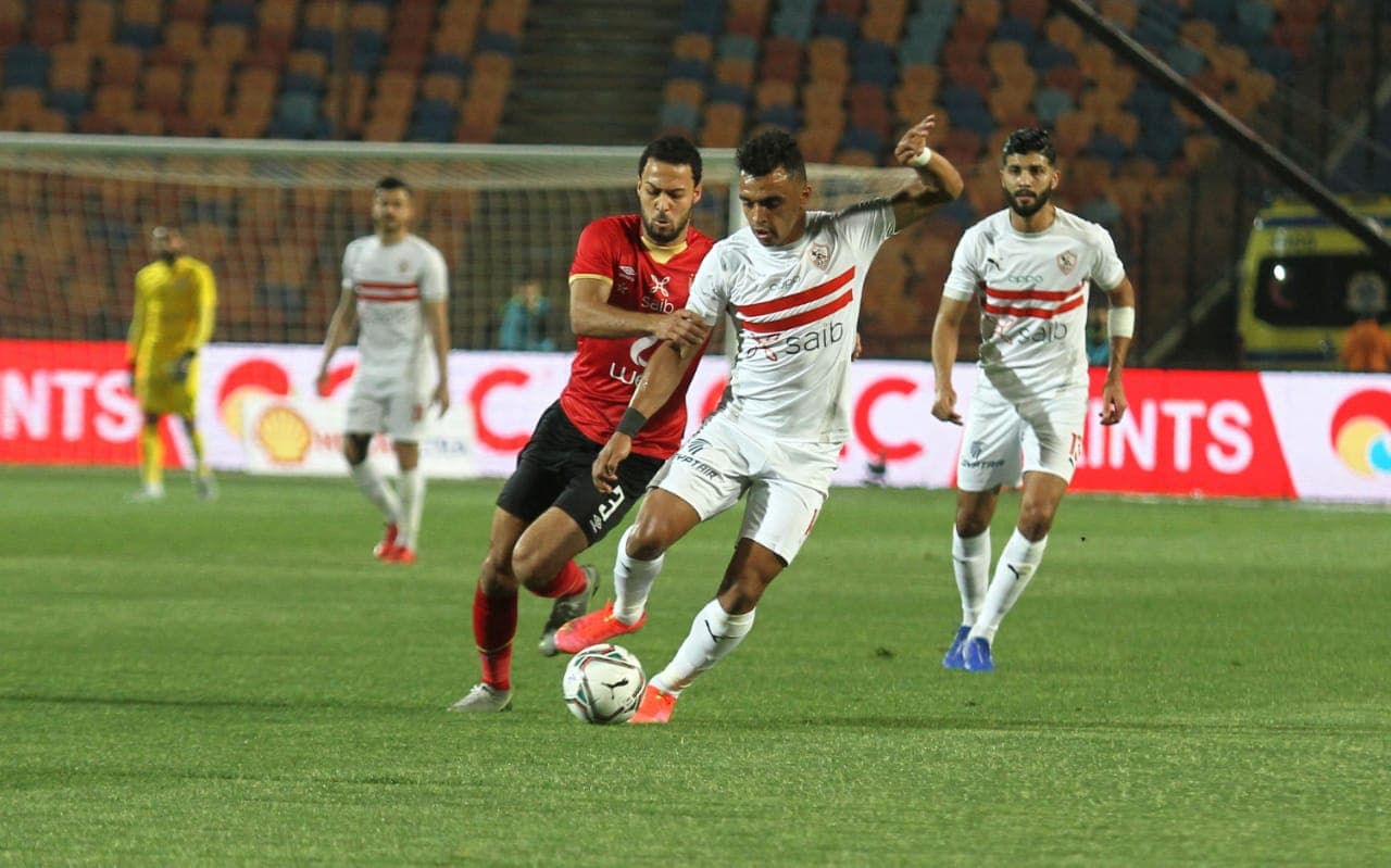 جانب من مباراة الأهلي والزمالك