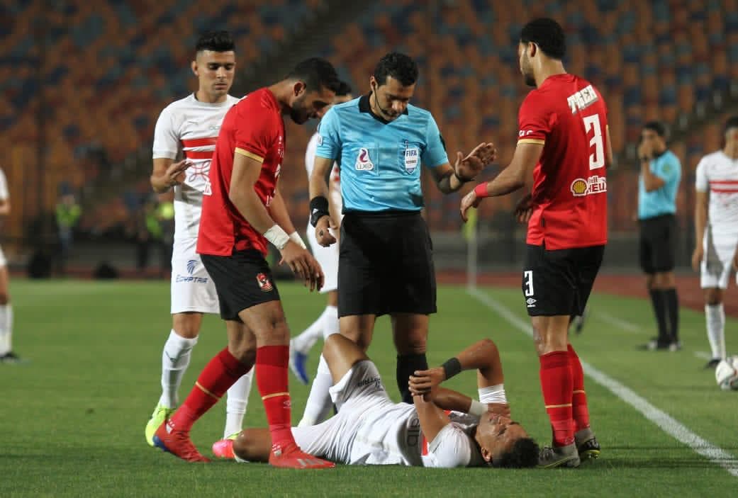 جانب من مباراة الأهلي والزمالك