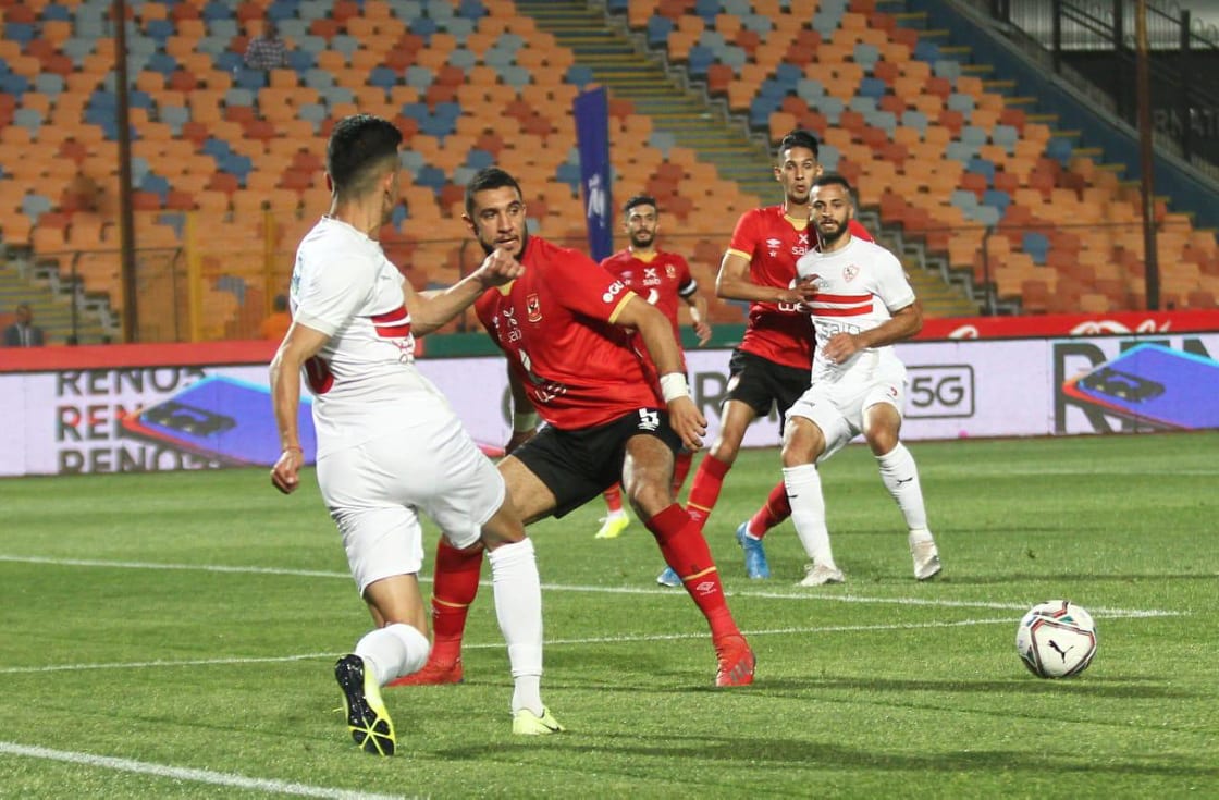 جانب من مباراة الأهلي والزمالك