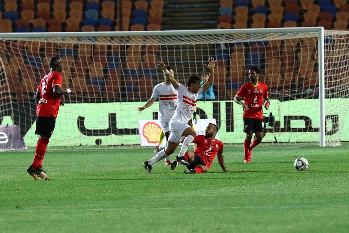جانب من مباراة الأهلي والزمالك