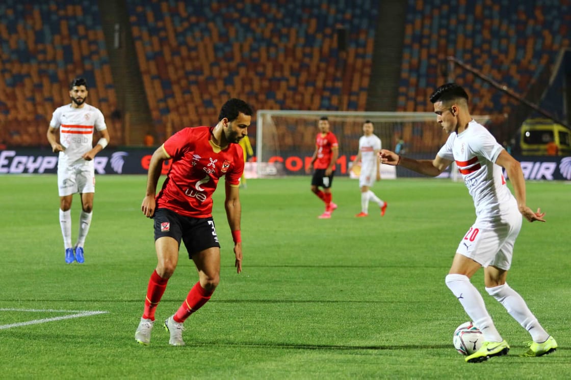 جانب من مباراة الأهلي والزمالك
