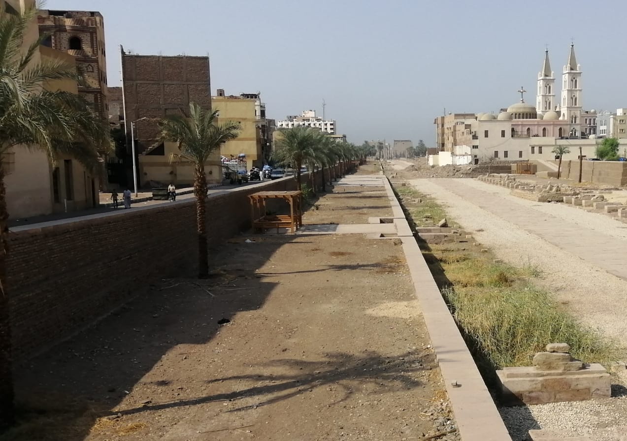 طريق الكباش من ناحية معبد الأقصر (2)