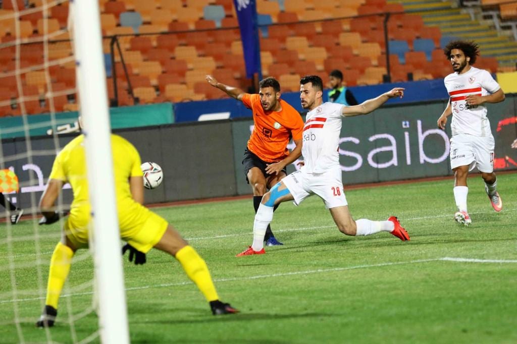 جانب من مباراة الزمالك والبنك الأهلي