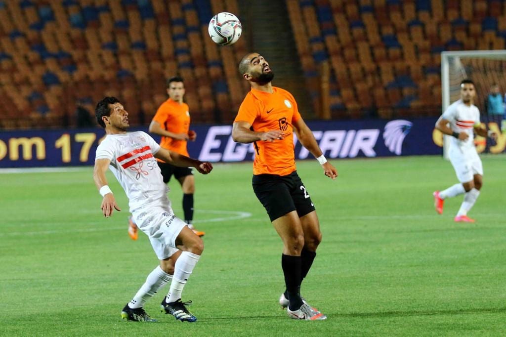 جانب من مباراة الزمالك والبنك الأهلي