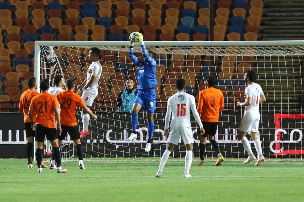 جانب من مباراة الزمالك والبنك الأهلي