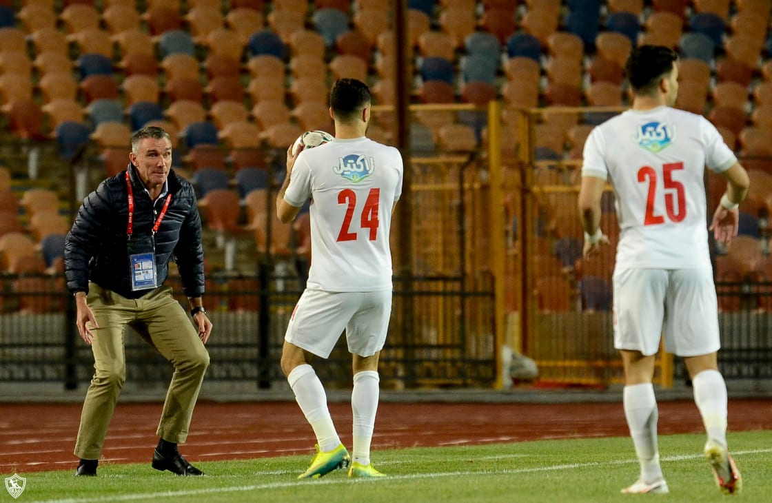 جانب من مباراة الزمالك والبنك الأهلي