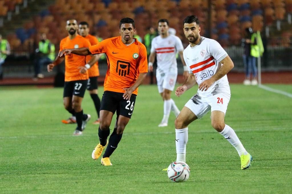 جانب من مباراة الزمالك والبنك الأهلي