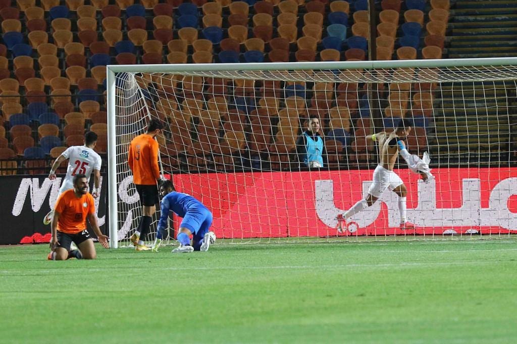 جانب من مباراة الزمالك والبنك الأهلي