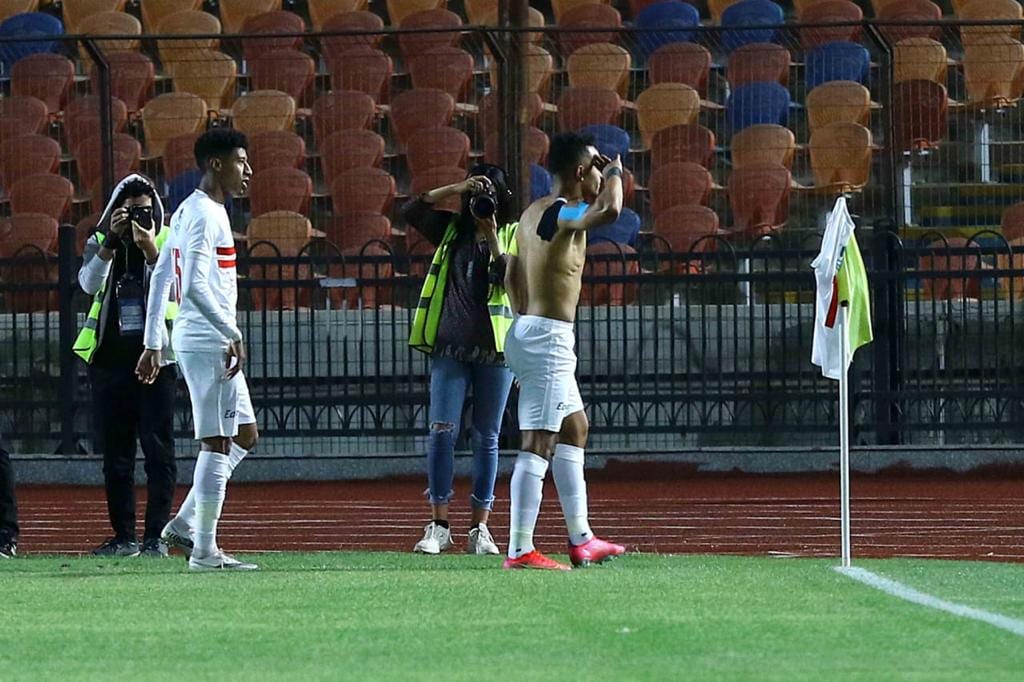 جانب من مباراة الزمالك والبنك الأهلي