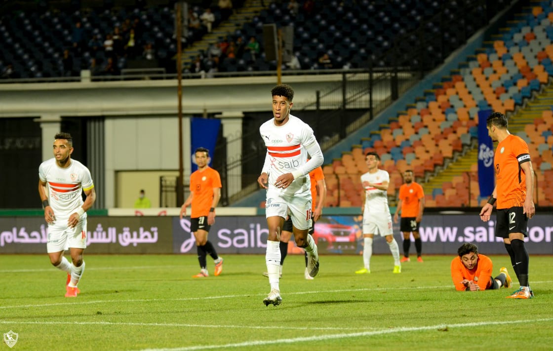 جانب من مباراة الزمالك والبنك الأهلي