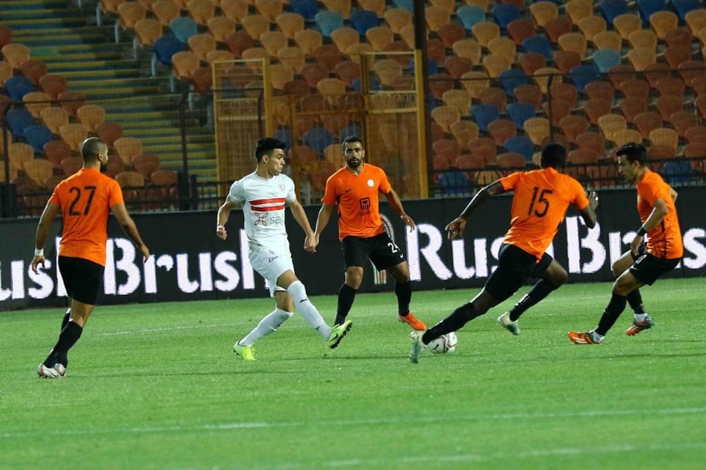جانب من مباراة الزمالك والبنك الأهلي