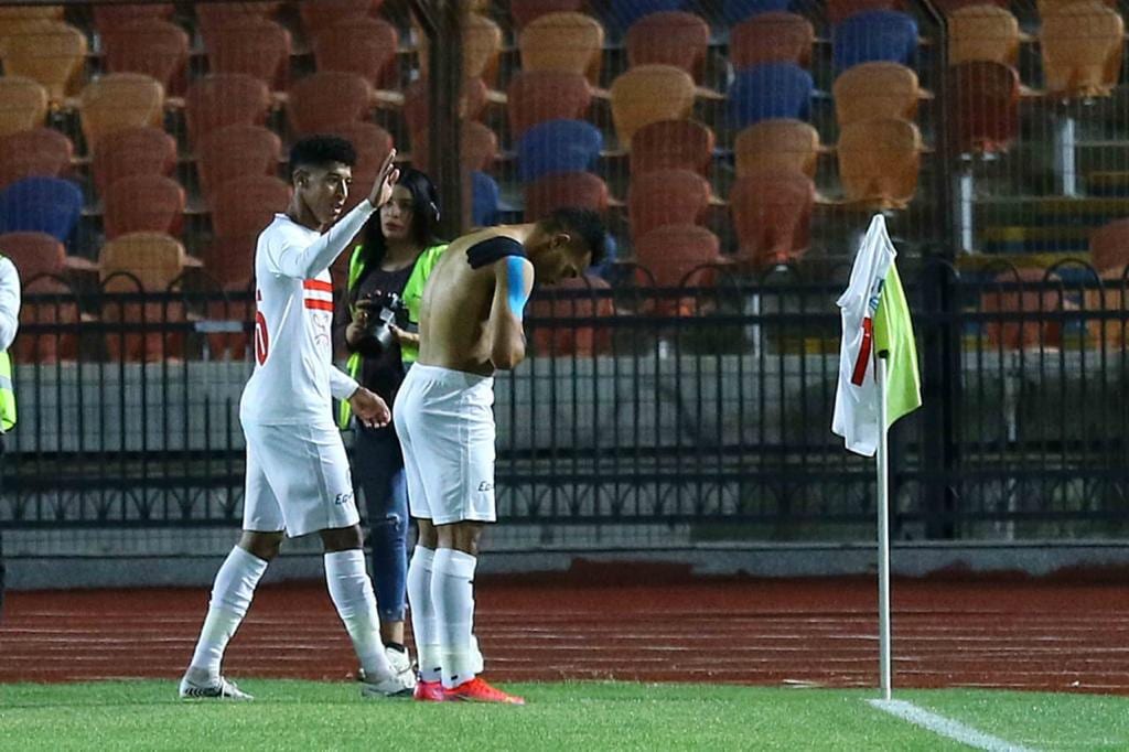 جانب من مباراة الزمالك والبنك الأهلي