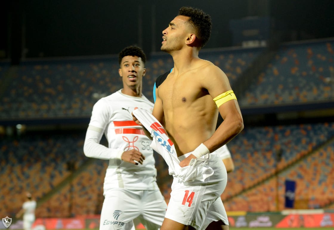 جانب من مباراة الزمالك والبنك الأهلي