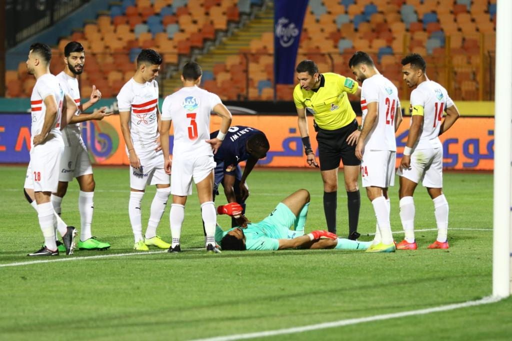 جانب من مباراة بيراميدز والزمالك