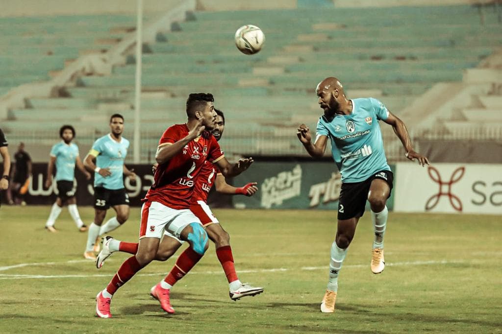 جانب من مباراة الأهلي وغزل المحلة