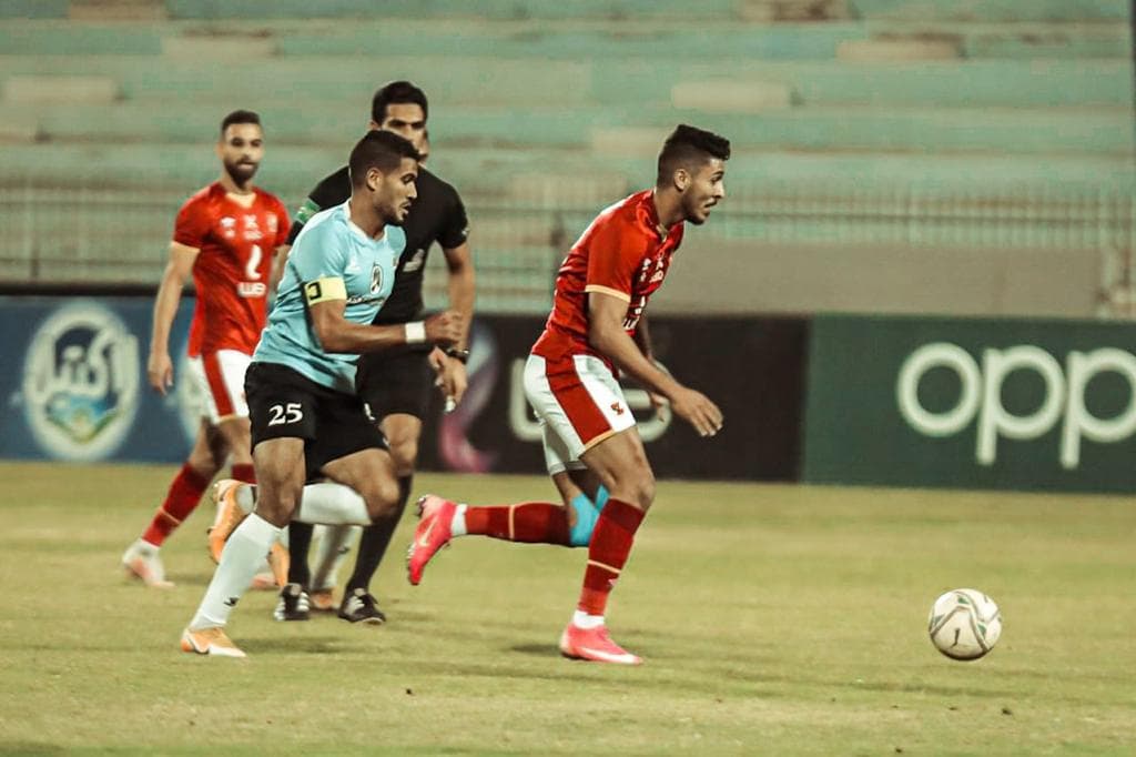 جانب من مباراة الأهلي وغزل المحلة