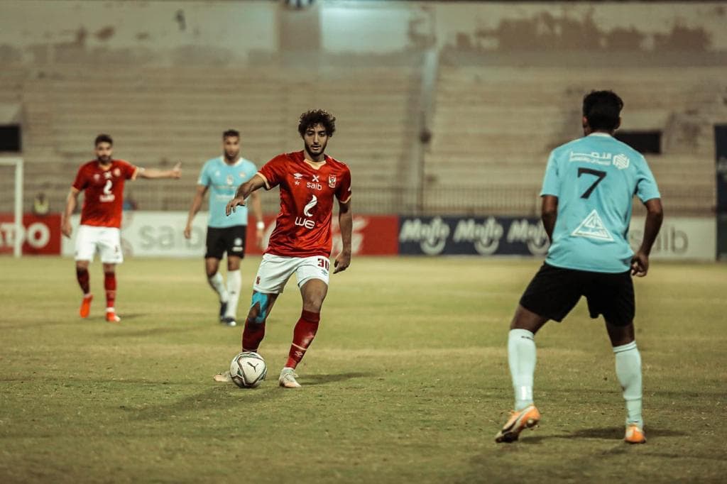 جانب من مباراة الأهلي وغزل المحلة