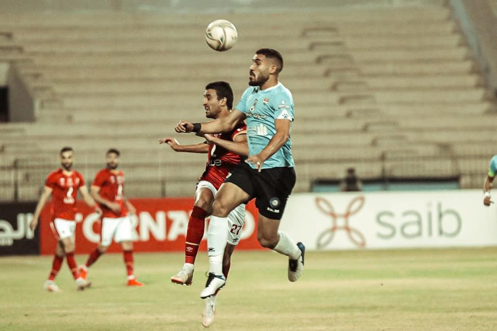 جانب من مباراة الأهلي وغزل المحلة