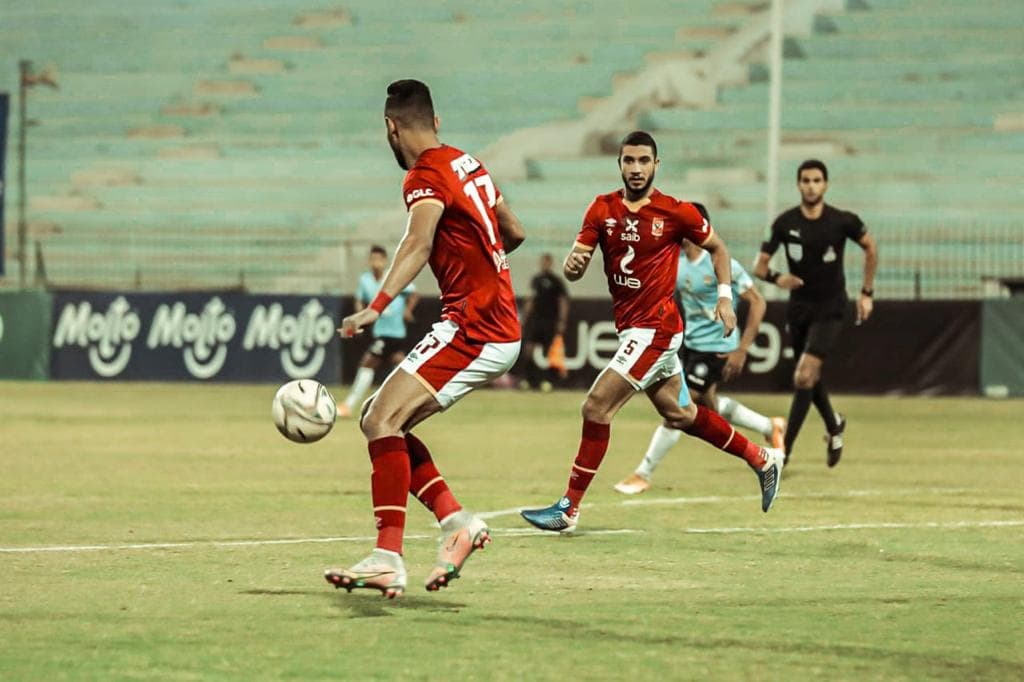جانب من مباراة الأهلي وغزل المحلة