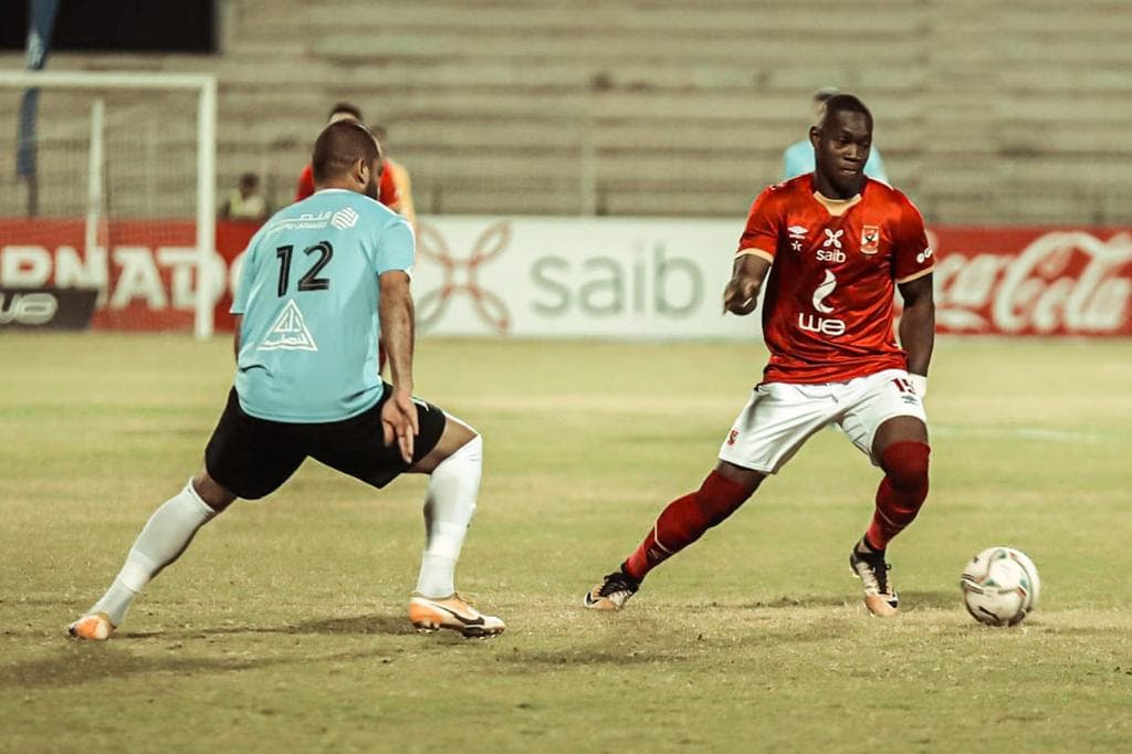 جانب من مباراة الأهلي وغزل المحلة