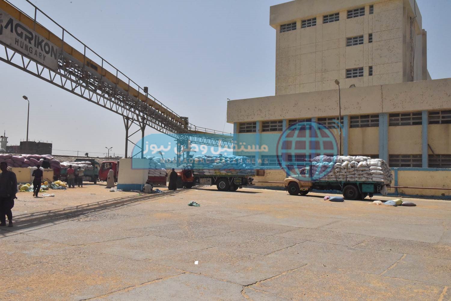 محافظ أسيوط يتفقد صوامع مطاحن مصر الوسطى لمتابعة توريد القمح (16)