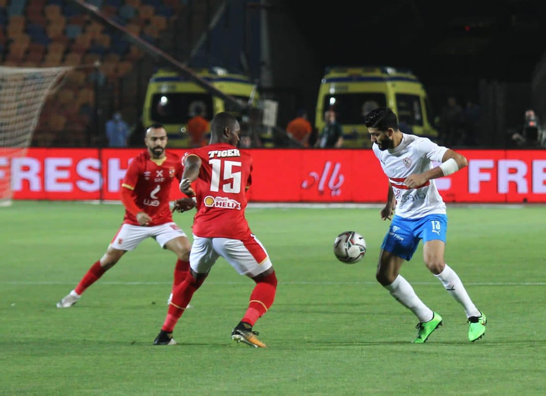 جانب من مباراة الأهلي والزمالك