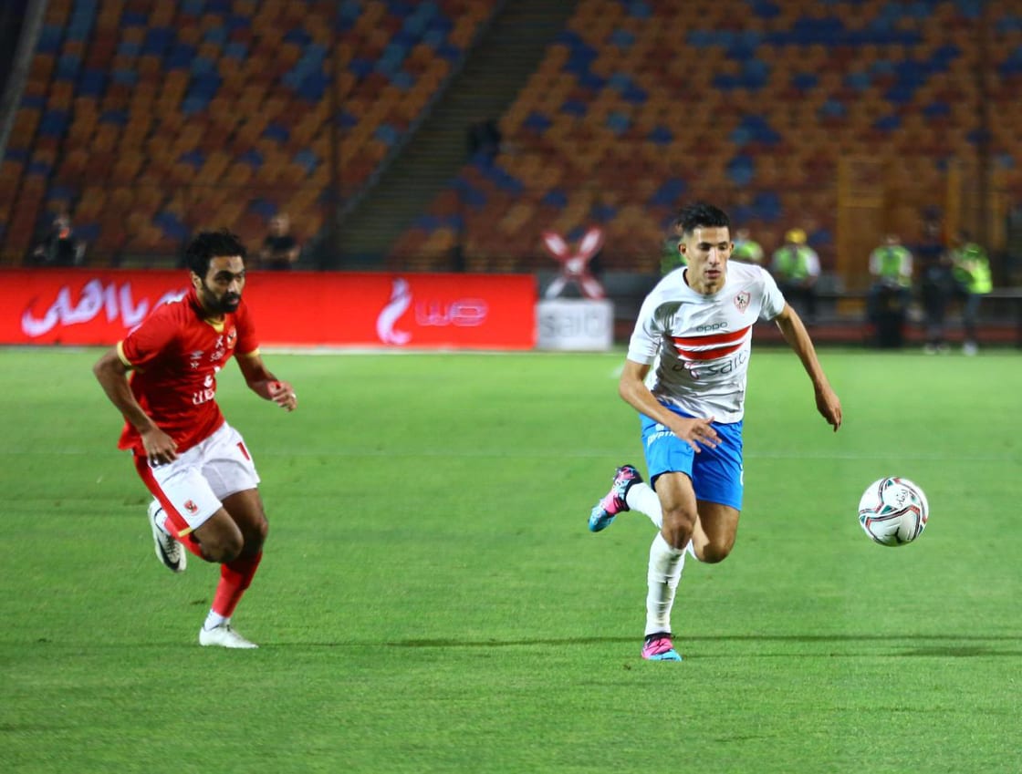 جانب من مباراة الأهلي والزمالك