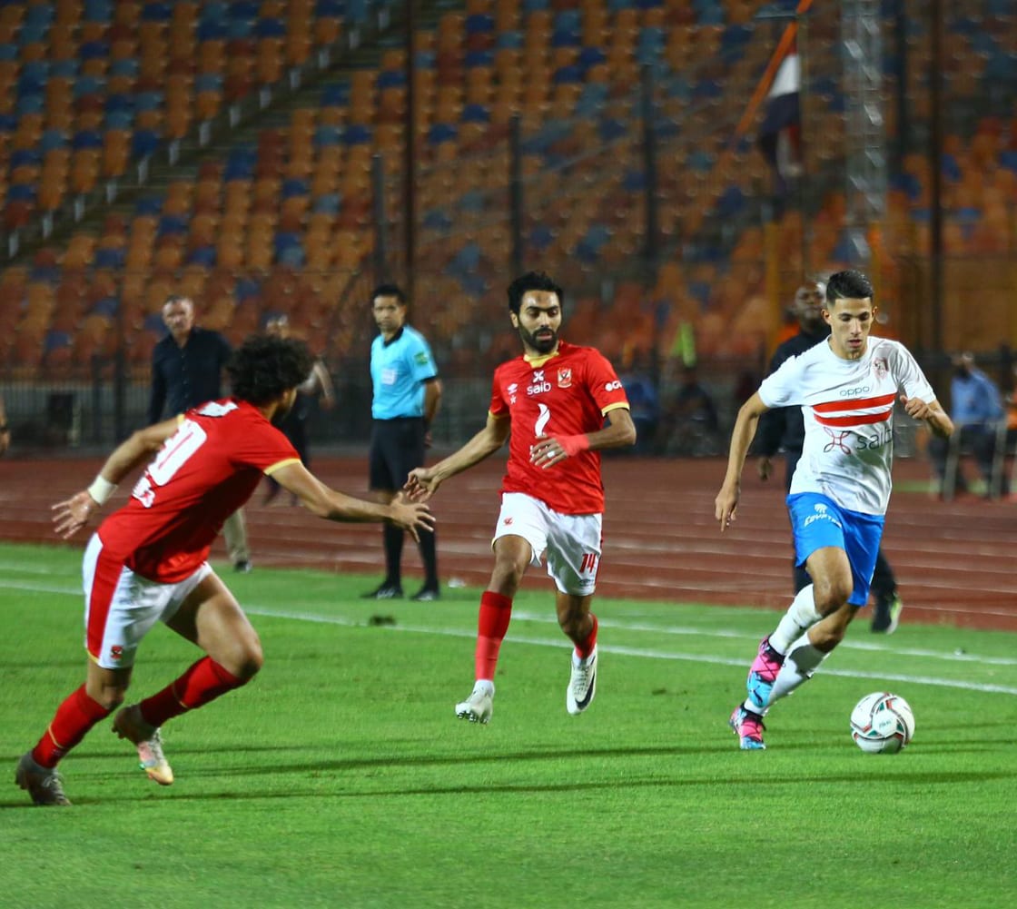 جانب من مباراة الأهلي والزمالك
