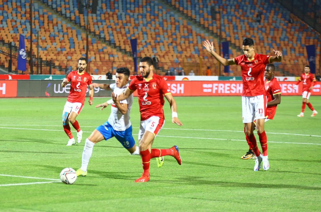 جانب من مباراة الأهلي والزمالك
