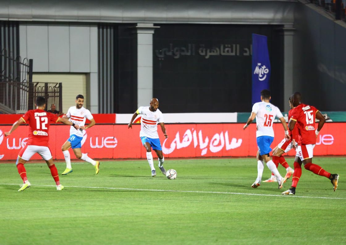 جانب من مباراة الأهلي والزمالك