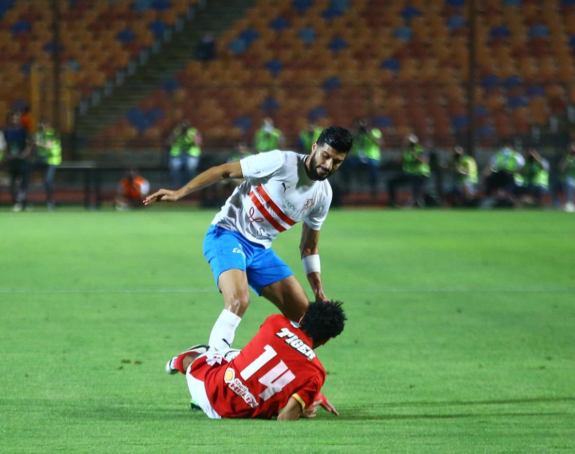 جانب من مباراة الأهلي والزمالك
