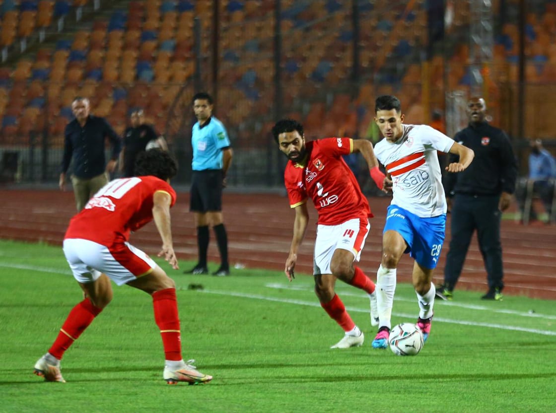 جانب من مباراة الأهلي والزمالك