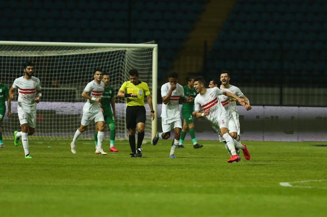 جانب من مباراة الزمالك والمصري
