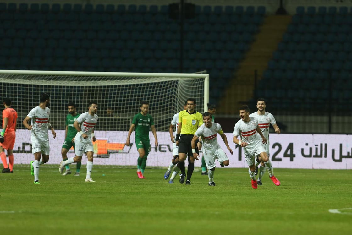 جانب من مباراة الزمالك والمصري