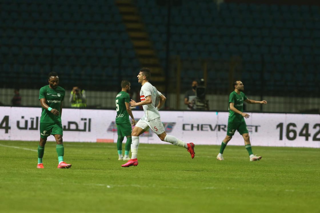 جانب من مباراة الزمالك والمصري