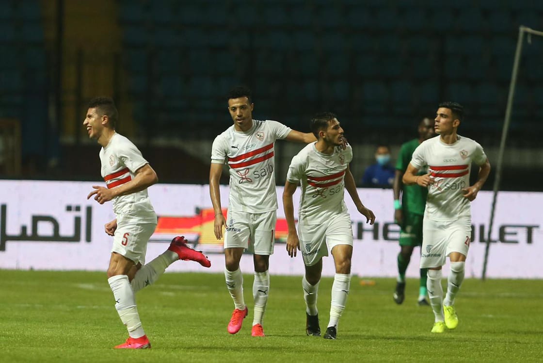 جانب من مباراة الزمالك والمصري