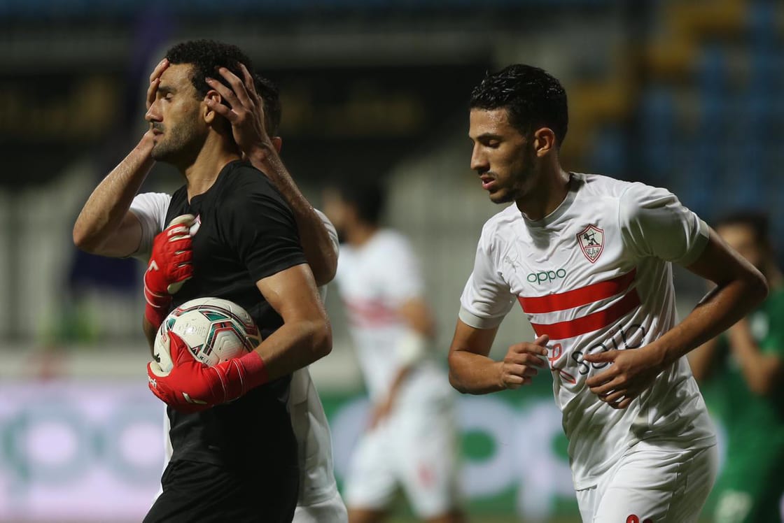 جانب من مباراة الزمالك والمصري