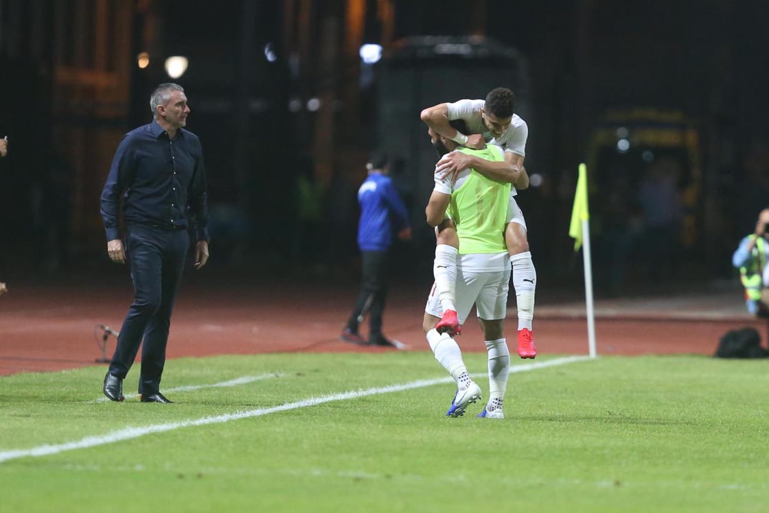 جانب من مباراة الزمالك والمصري