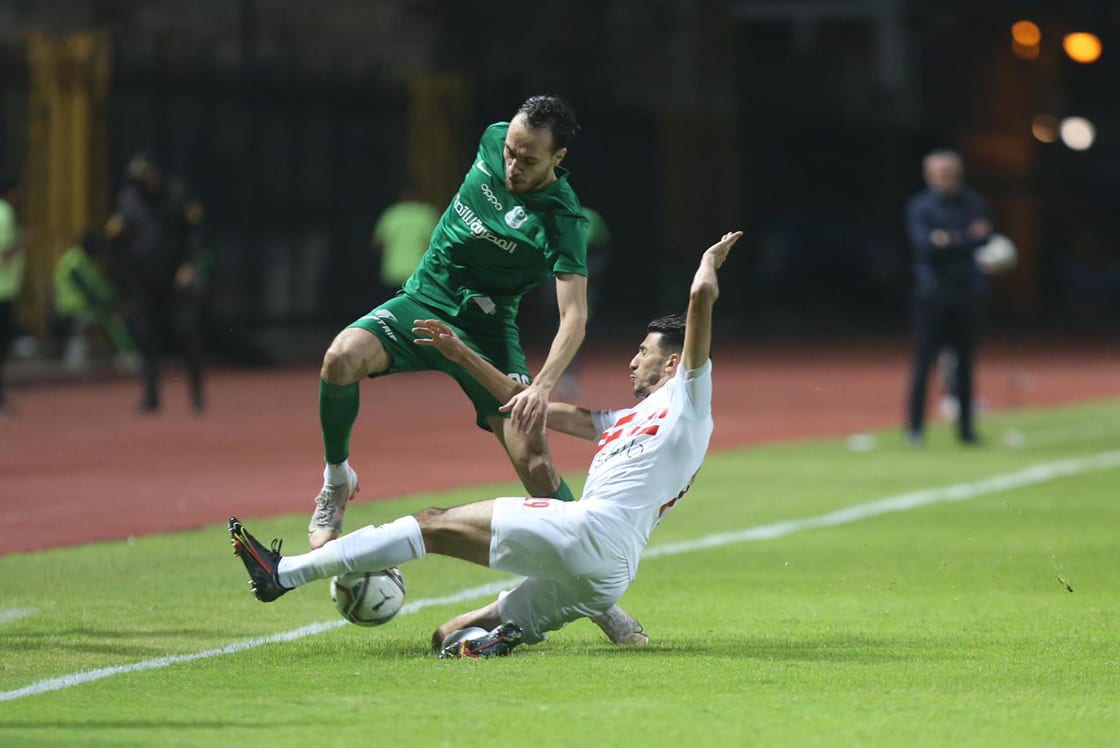 جانب من مباراة الزمالك والمصري
