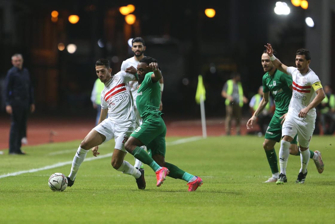جانب من مباراة الزمالك والمصري