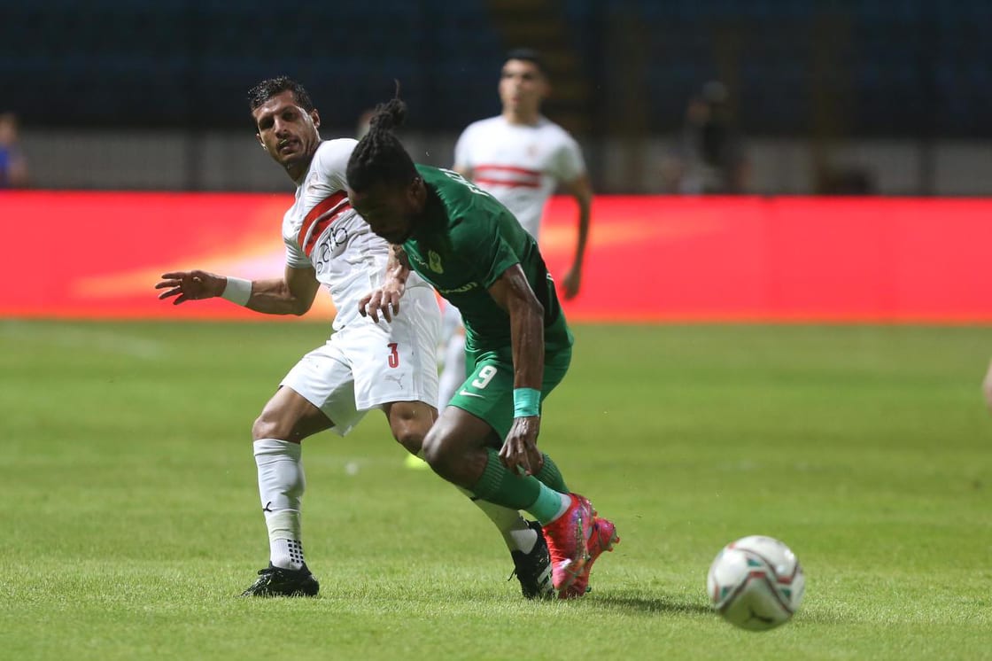 جانب من مباراة الزمالك والمصري