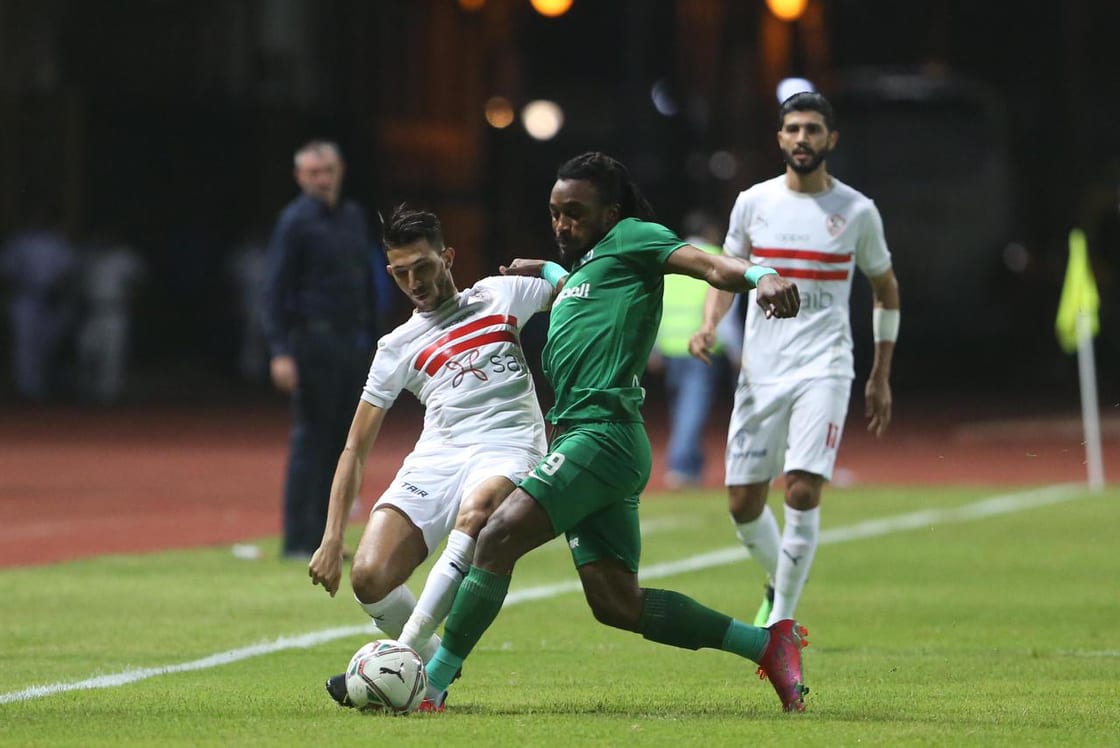 جانب من مباراة الزمالك والمصري