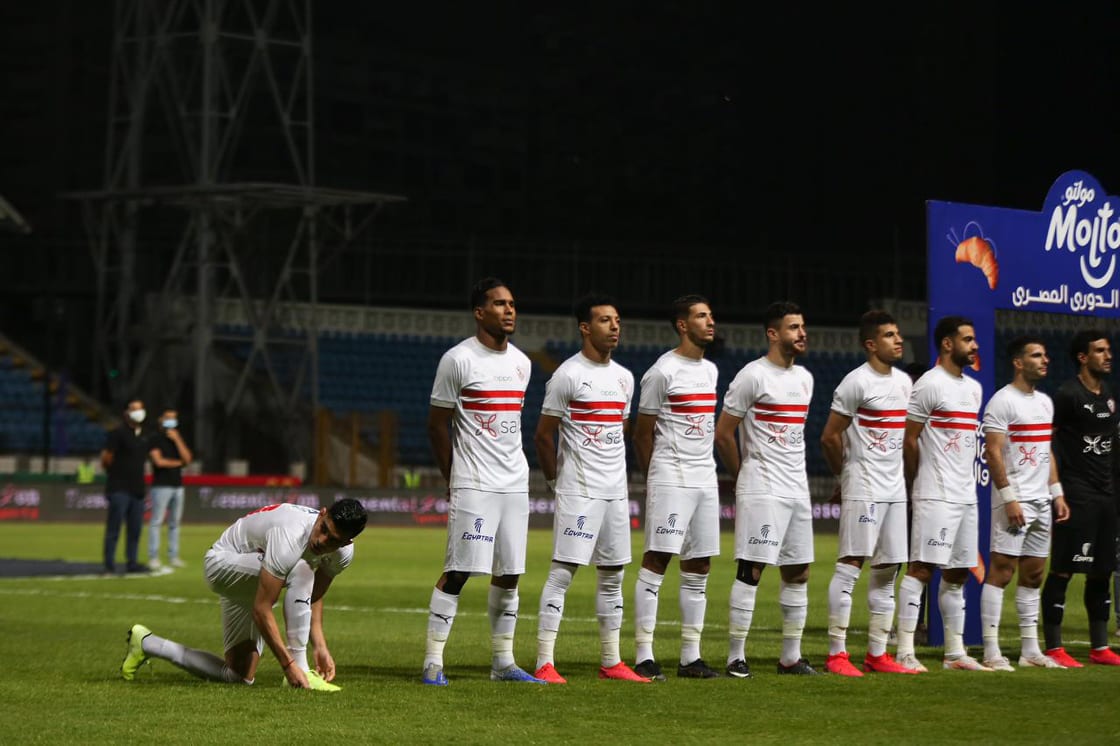 جانب من مباراة الزمالك والمصري